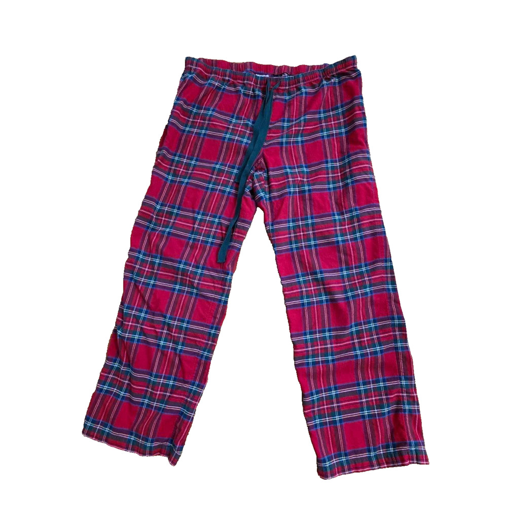 Vineyard Vines Jolly cotton Christmas Lounge pajama Pants Red plaid L A001541 - Picture 6 of 6